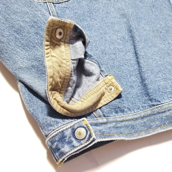 Vtg Tommy Hilfiger Trucker Snap Button Jean Jacket - Picture 8 of 8